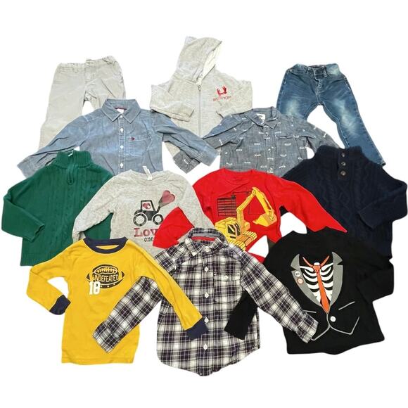 TODDLER BOY WINTER Clothing Bundle Size 2T - Lot Of 14 Pieces - Picture 1 of 7